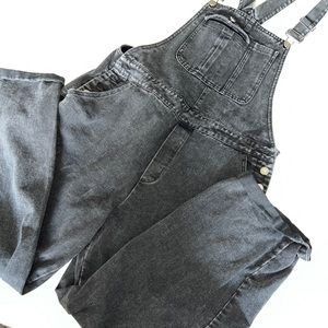 Black overalls. Oversized fit